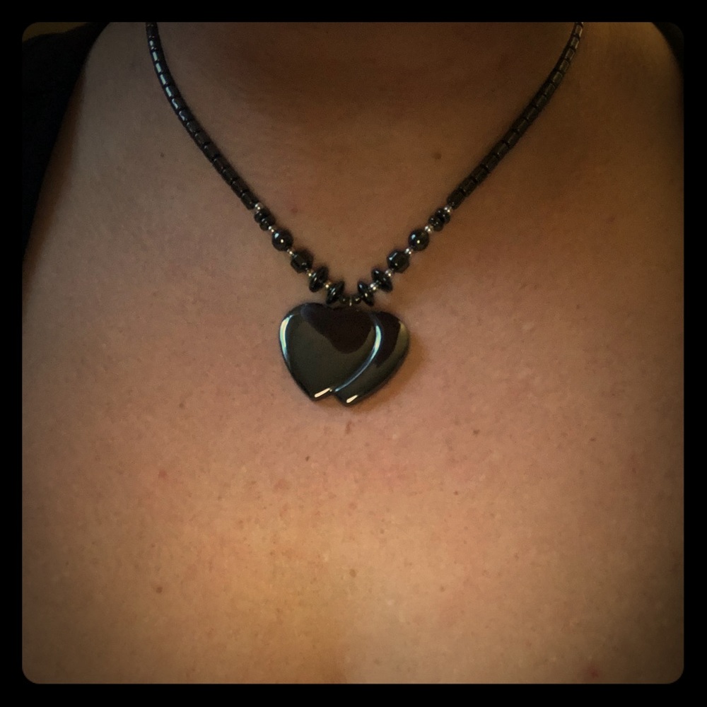 2/$15 Beautiful Hematite Necklace